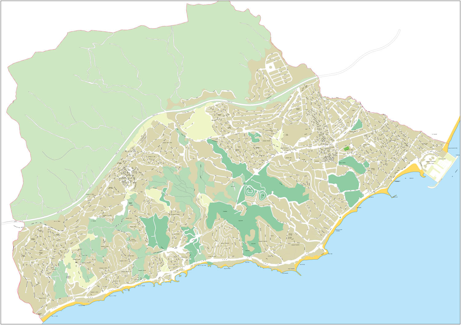 Benalmadena - city map