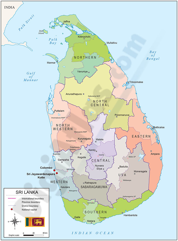 Sri lanka mapa