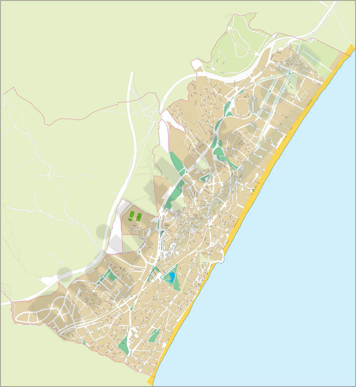 Torremolinos - city map