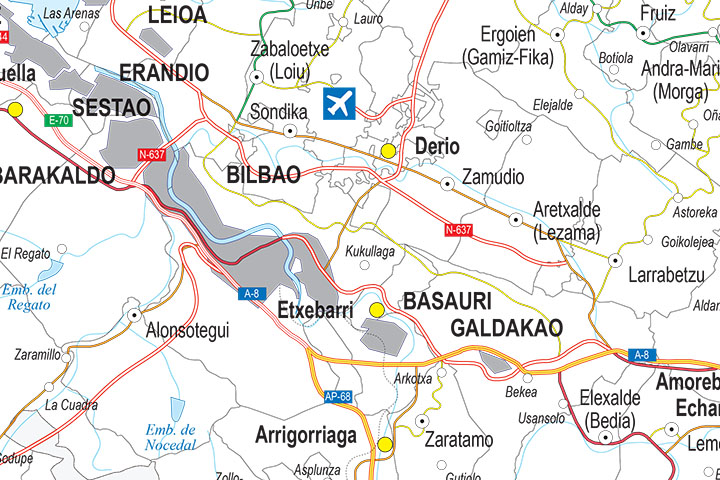 Map of Bizkaia