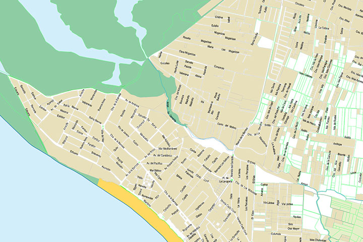 Chiclana de la Frontera - city map