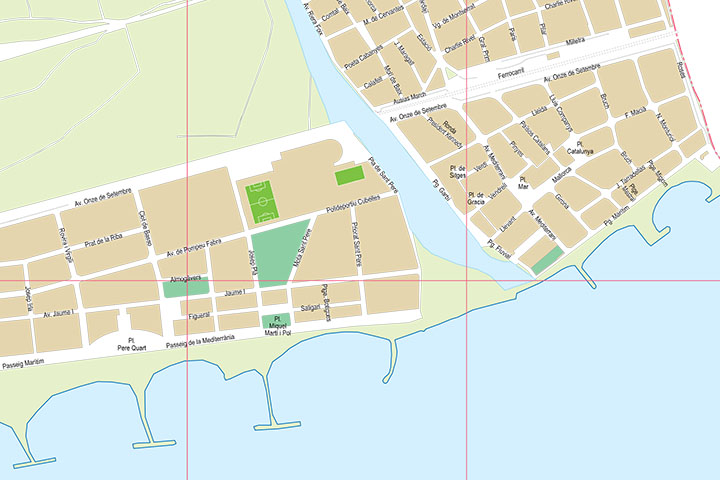 Cubelles (Barcelona) - city map