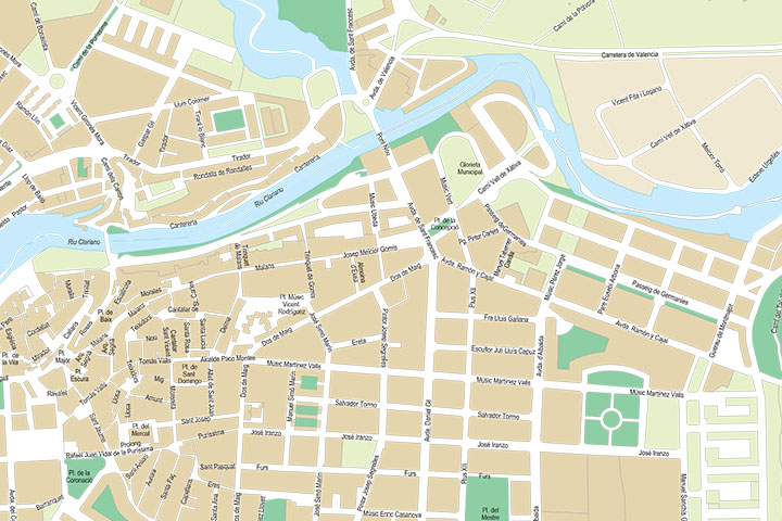 Ontinyent-Onteniente (Valencia) - city map