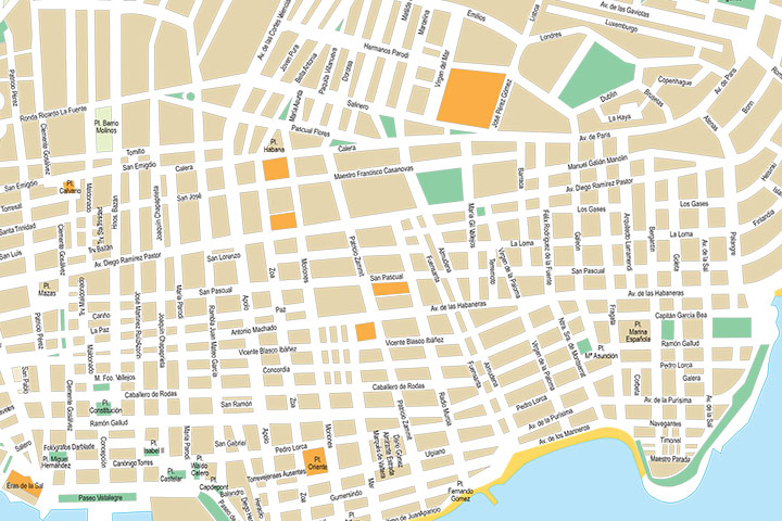 Torrevieja (province of Alicante) - city map