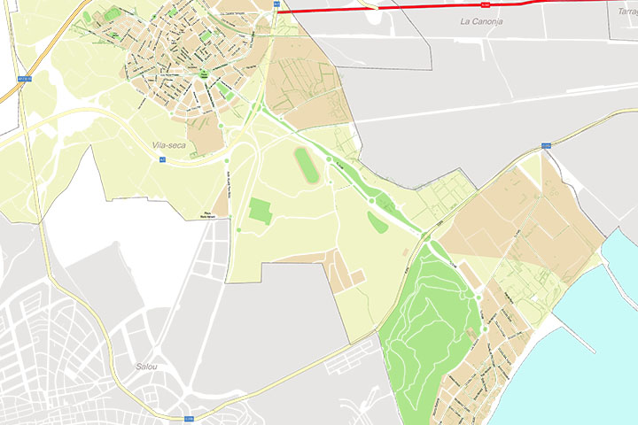 Vila-seca - city map