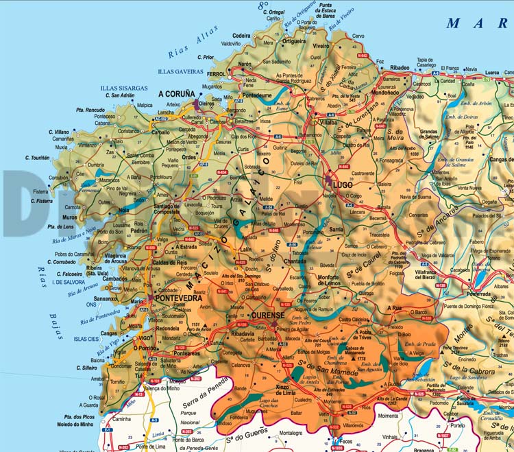 Maps of 17 Autonomous Communities of Spain
