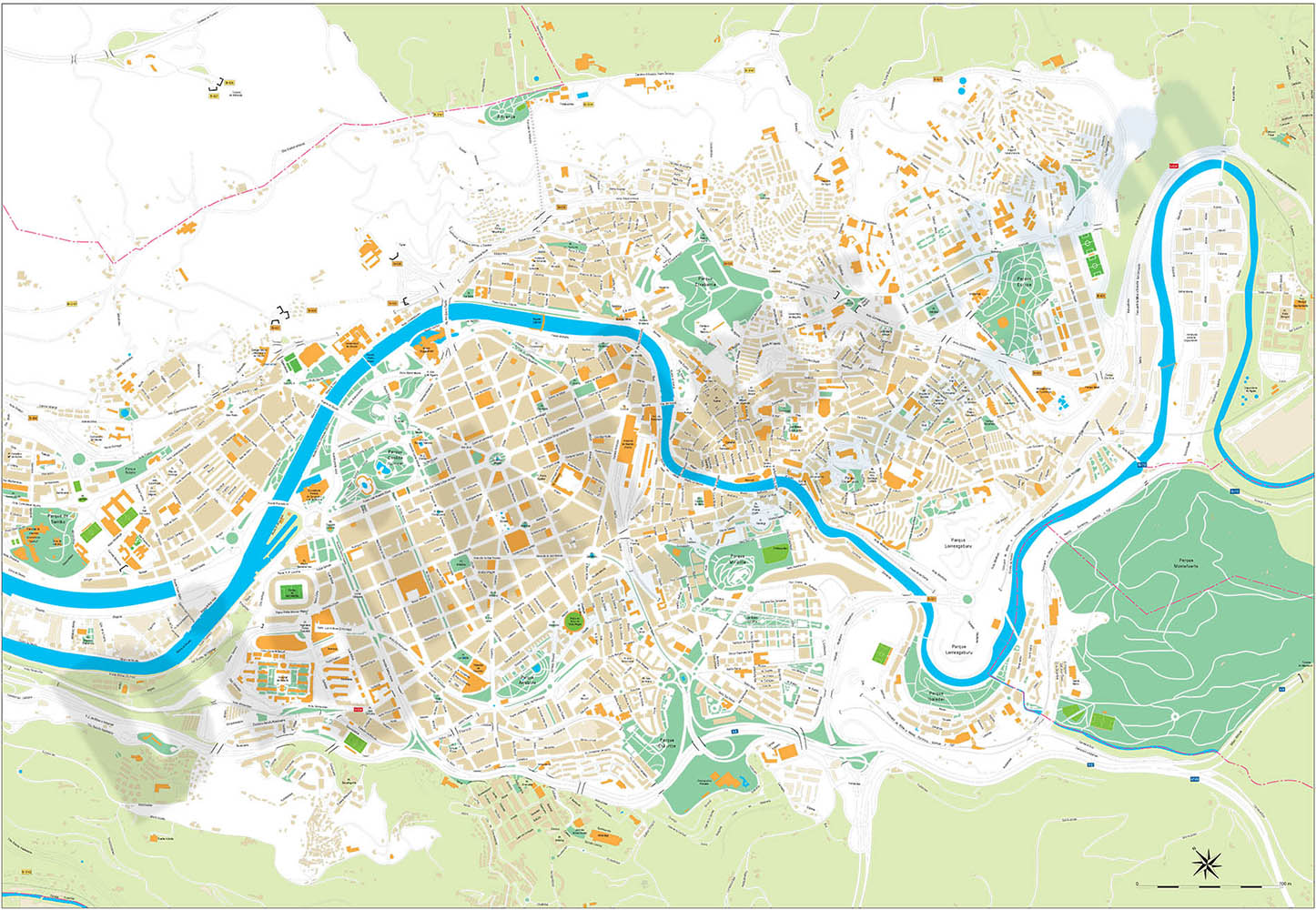 Bilbao city map