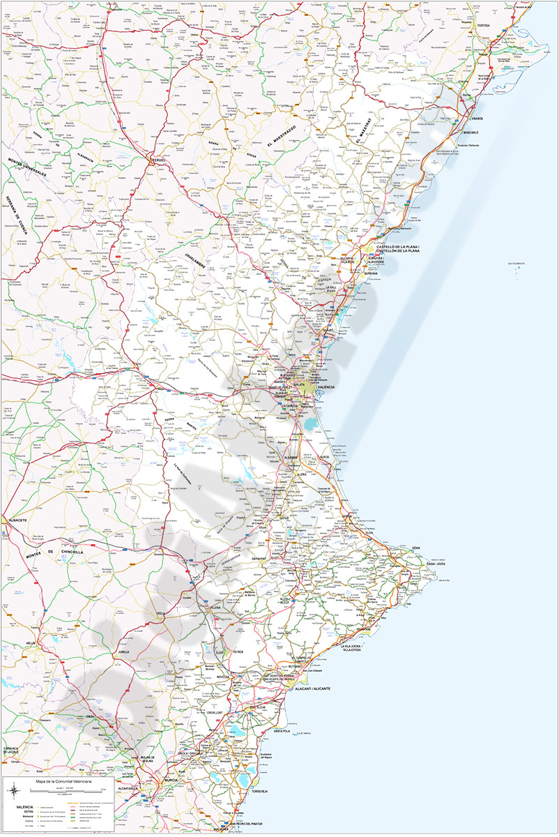 Valencian Community road map