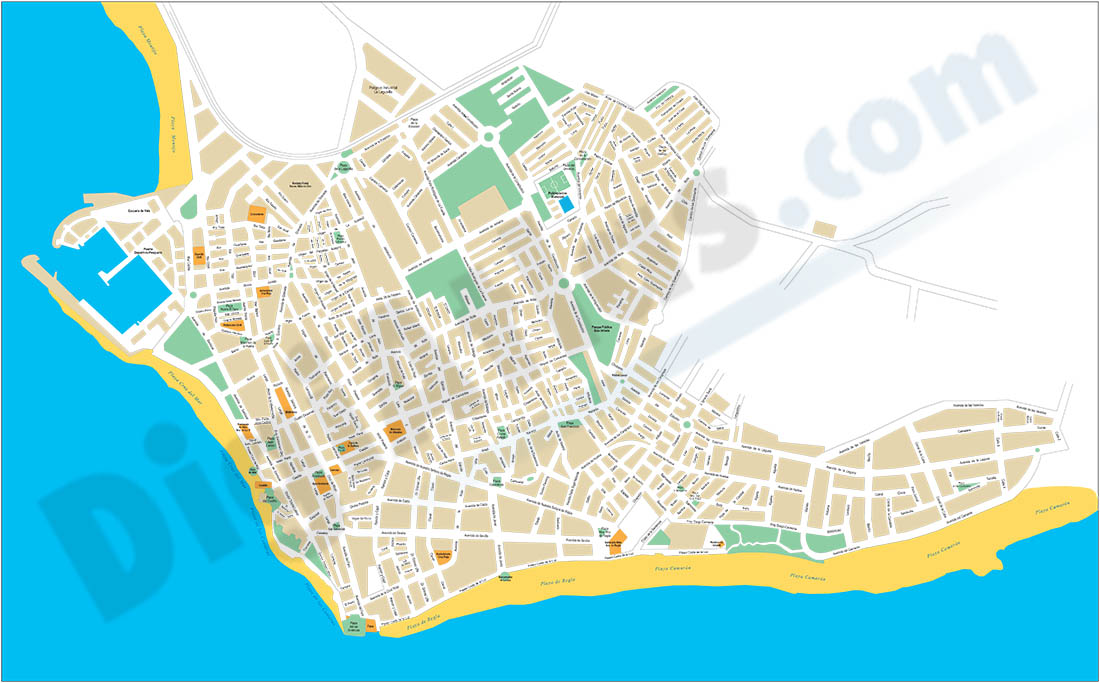 Chipiona (Cádiz) - plano callejero