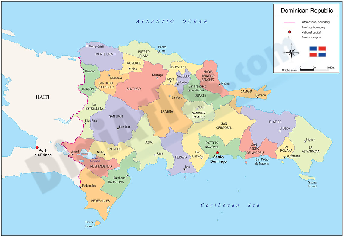 Mapa de República Dominicana