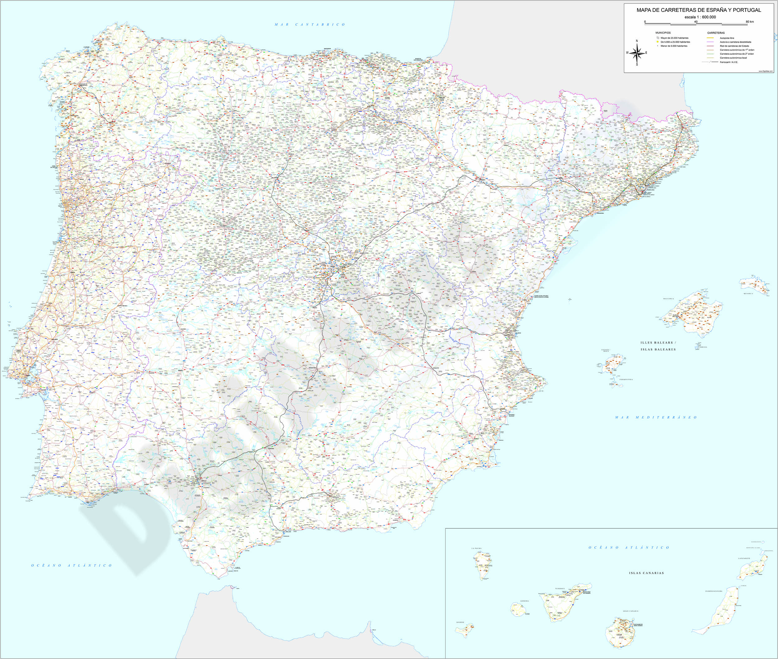 Mapa Oficial de Carreteras de España 2024 - Mapas excursionistas y  topográficos - Mapiberia f&b