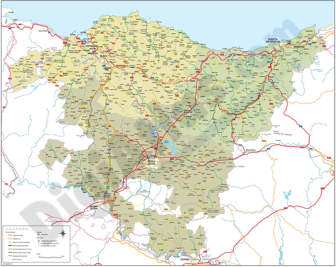 Euskadi map