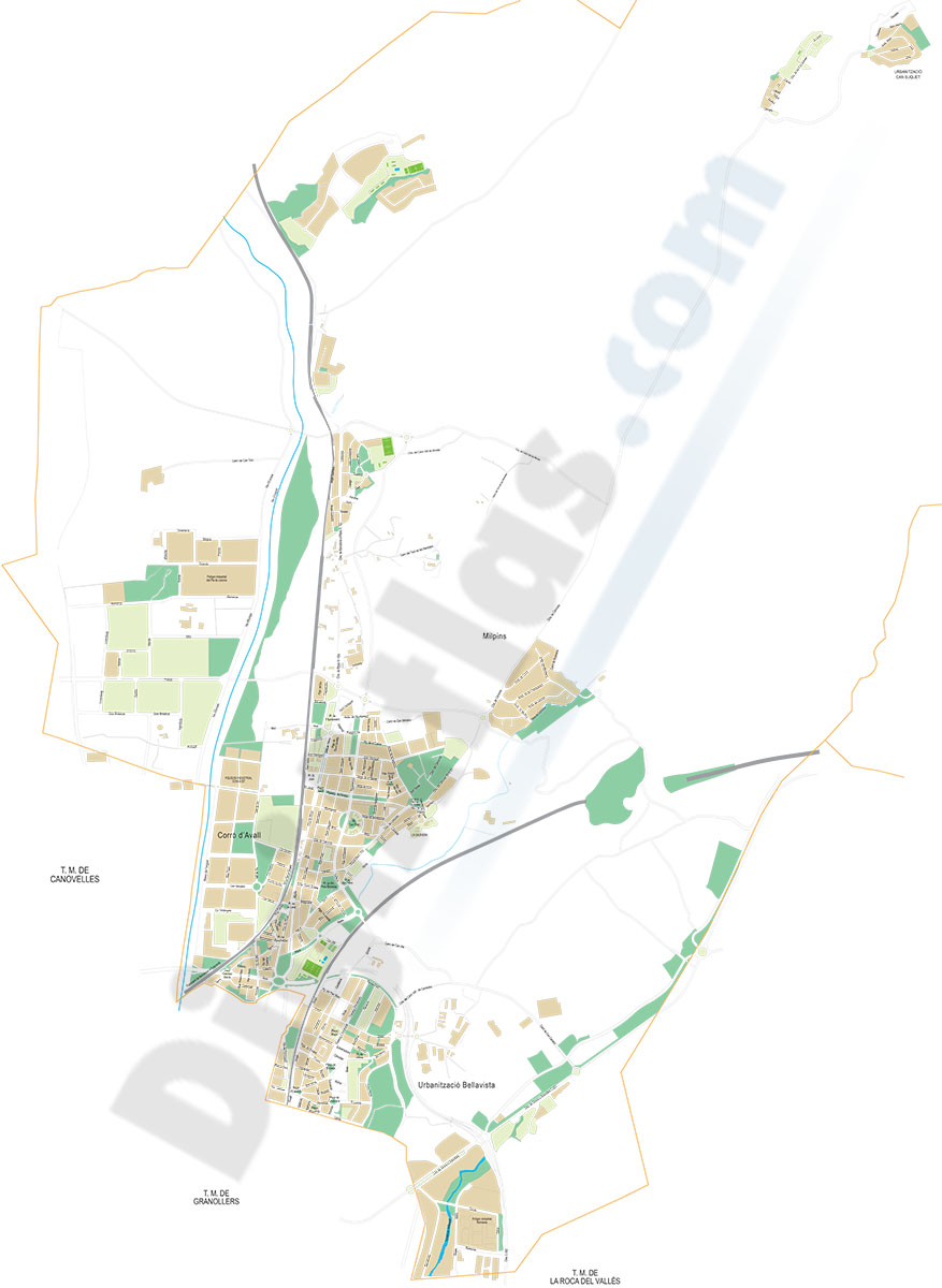 Les Franqueses - city map