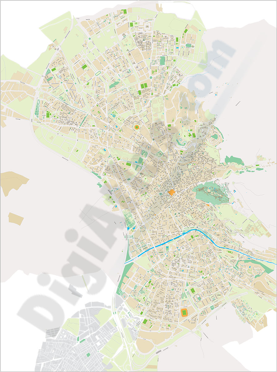 Granada - plano callejero