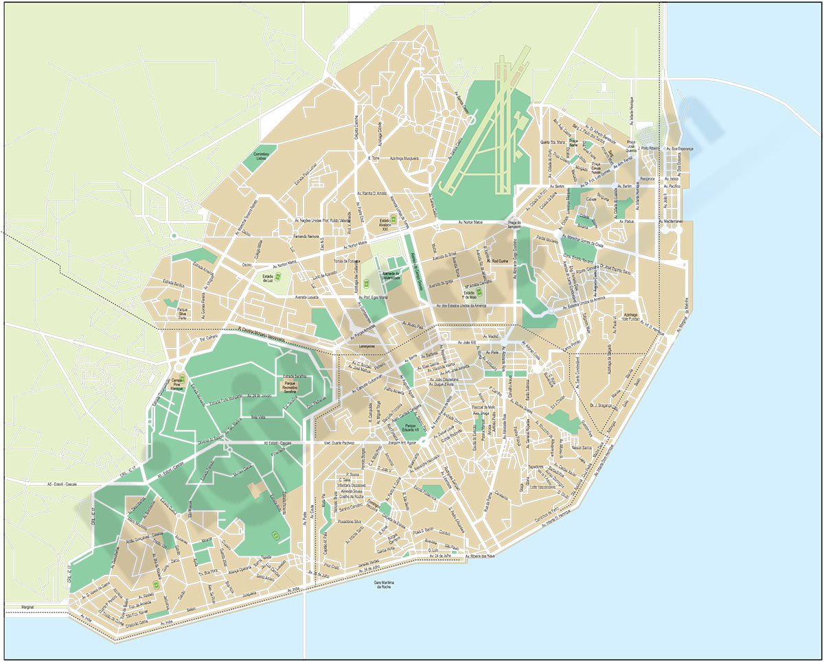 Lisboa - Plano callejero