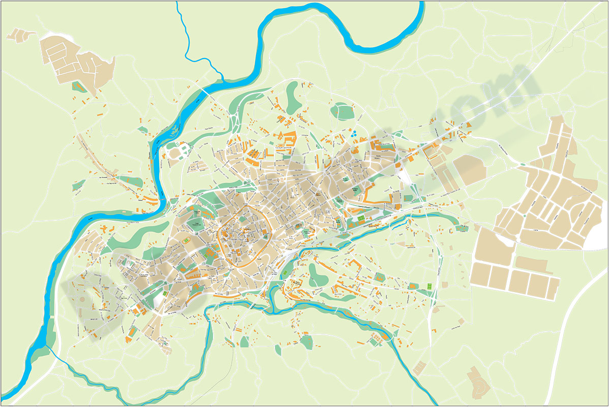 Lugo (Galicia, Spain) - city map