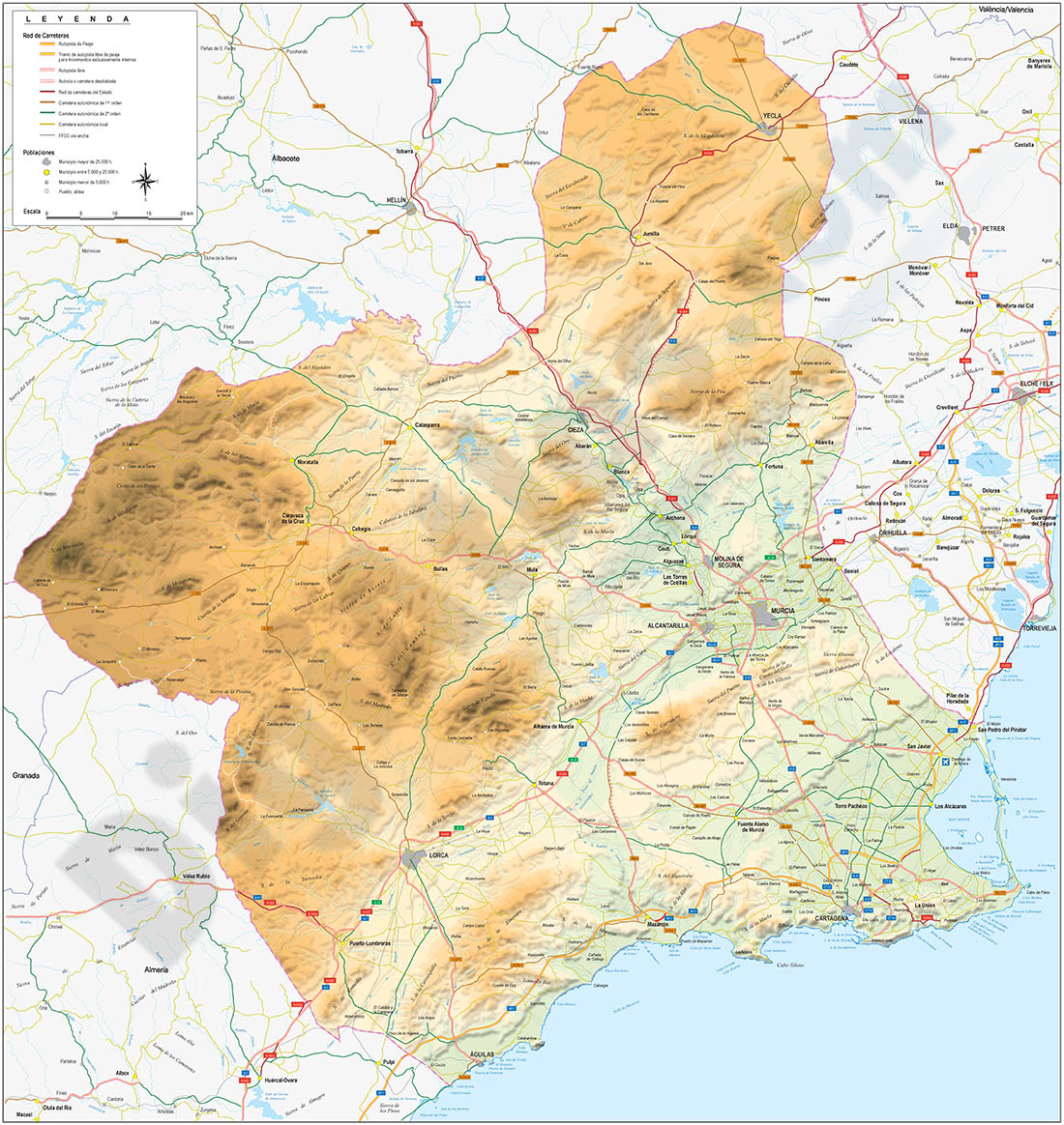 Lista 91+ Foto Mapa De La Region De Murcia Con Sus Pueblos Alta ...