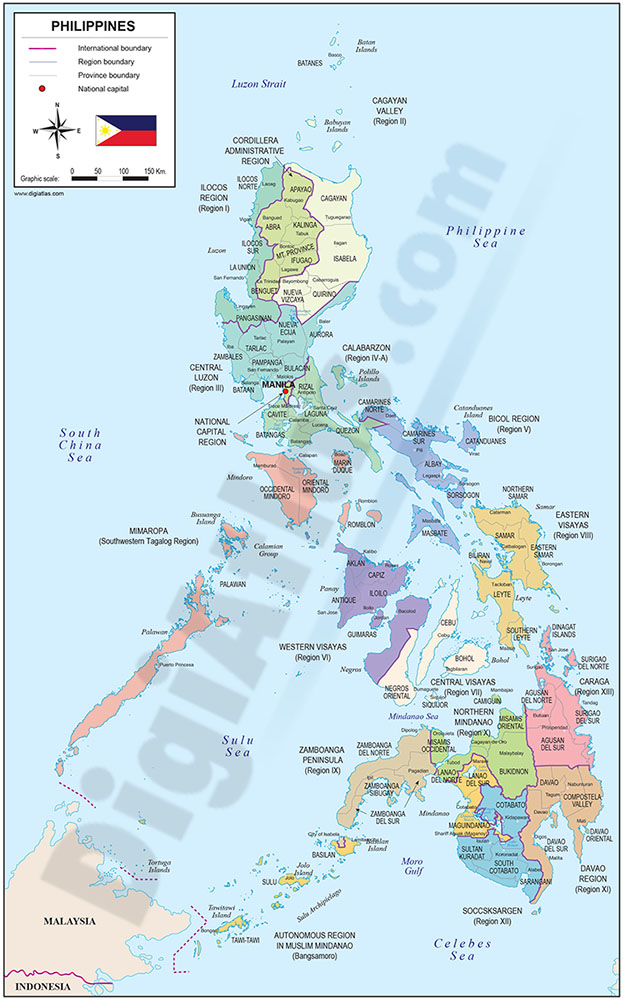 Philippines Political Map Eps Illustrator Map - Vrogue