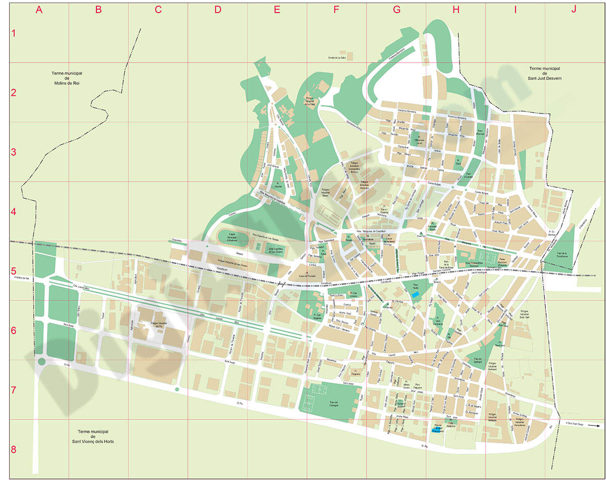 Sant Feliu de Llobregat city map