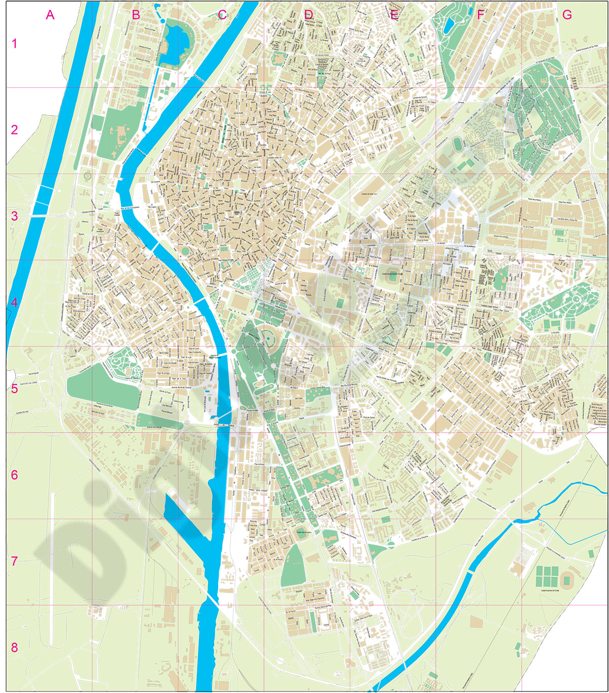 Sevilla - city map