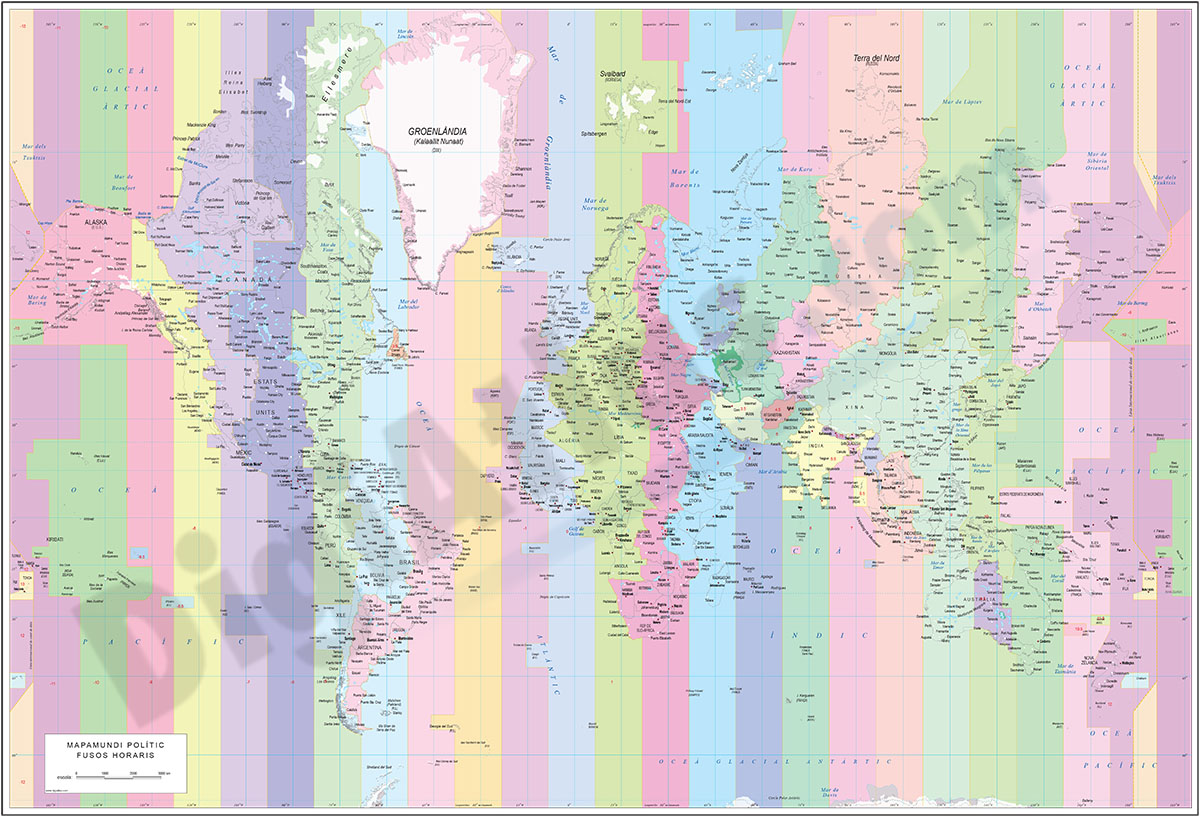 Worldmap Time Zones