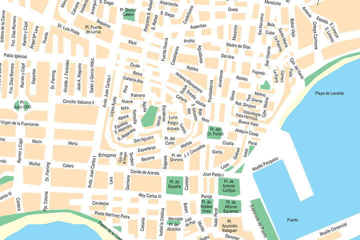 Aguilas (Murcia) - city map