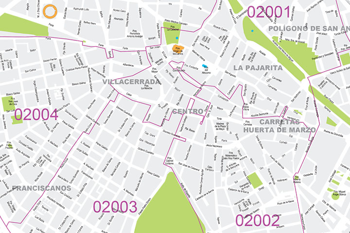 Albacete - city map