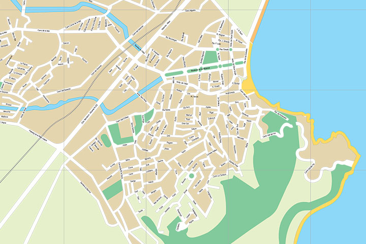 Alfàs del Pi (Alicante) - plano callejero