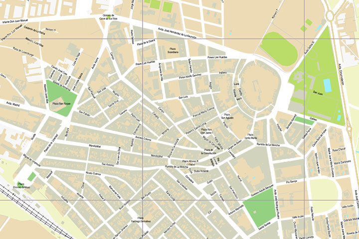 Almansa - plano callejero