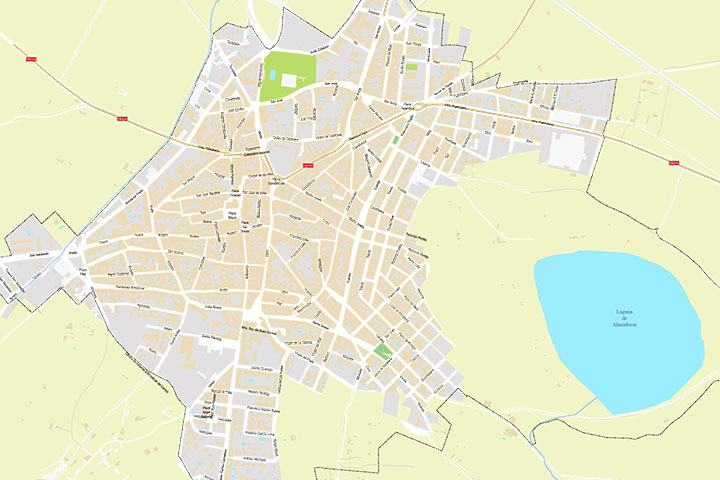 Almodóvar del Campo - city map