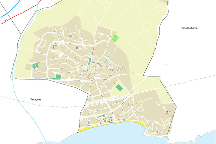 Altafulla - city map