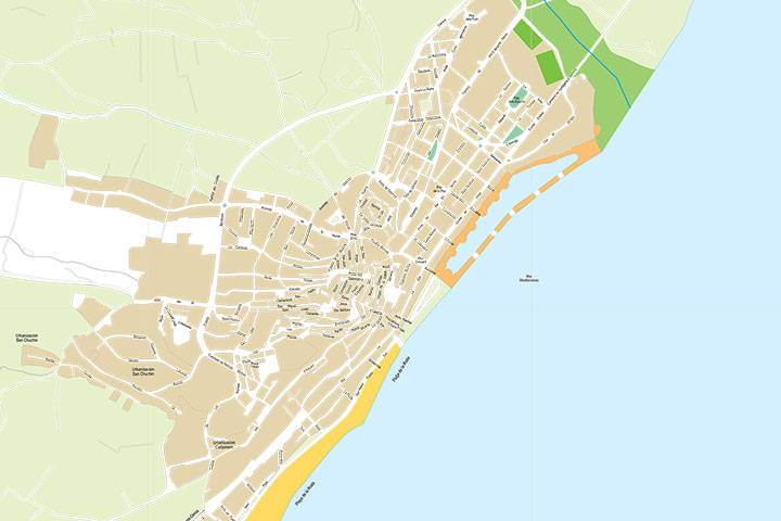 Altea- city map