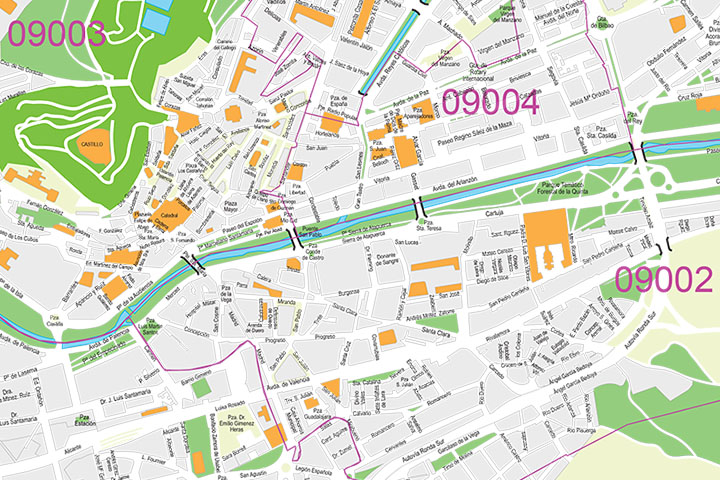 Burgos - city map