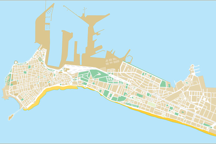 Cadiz- city map
