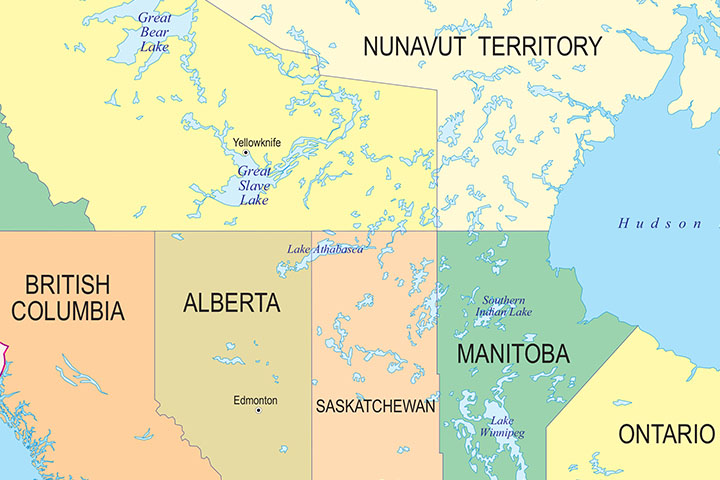 Mapa de Canadá