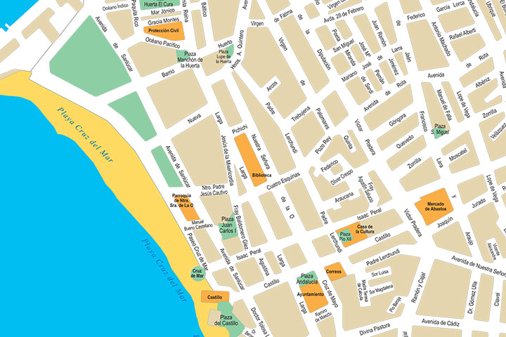 Chipiona (Cádiz) - plano callejero
