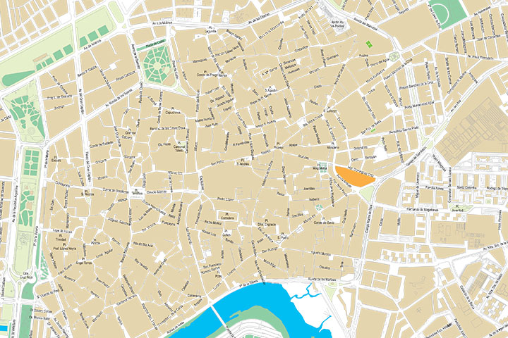 Córdoba - plano callejero del centro