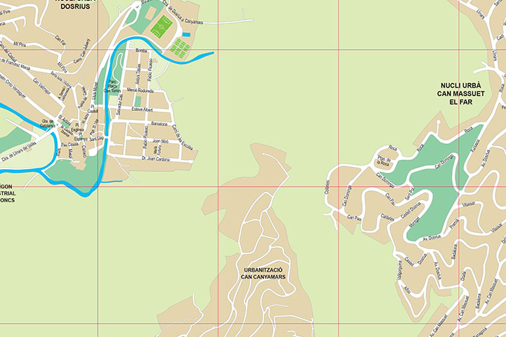 Dosrius - city map