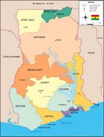 Mapas de Zambia, Ghana y Kenia
