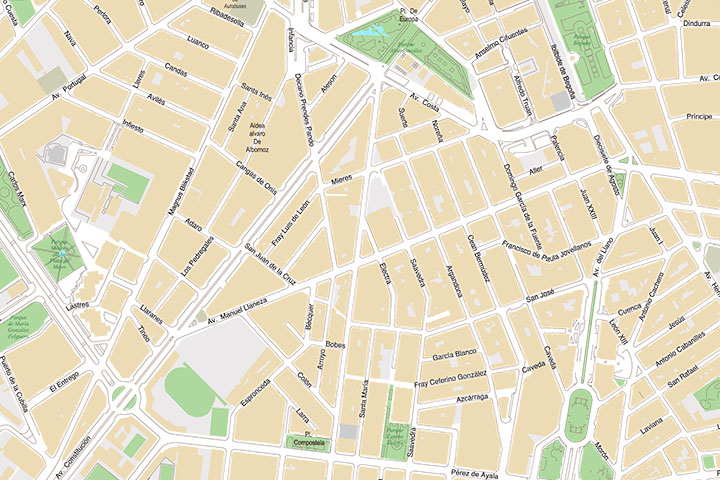 Gijón - city map