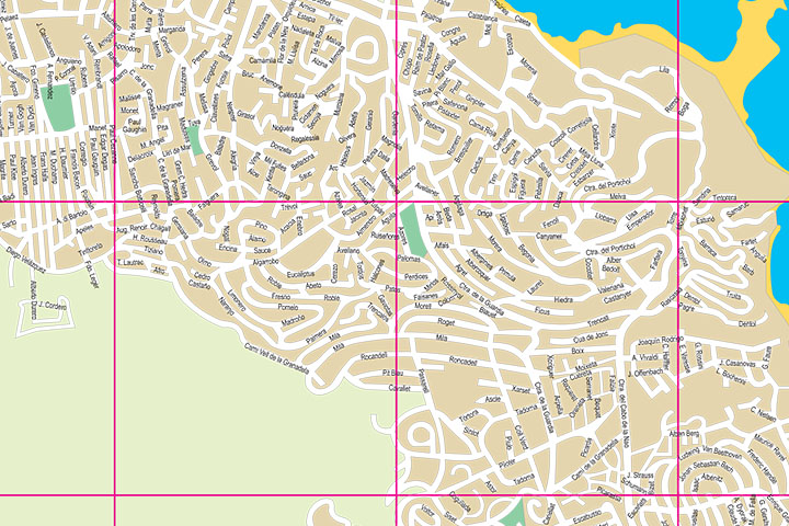 Javea - Xabia - city map