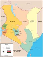 Mapa de Kenya