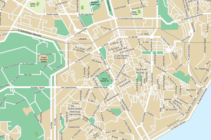 Lisbon - city map