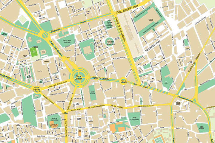 Murcia city map