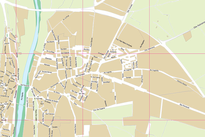 Najera (Community of La Rioja, Spain) - city map
