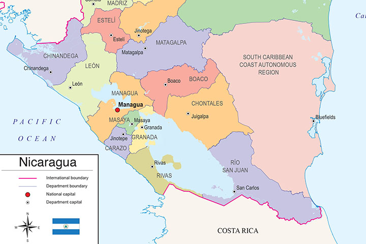 Mapa de Nicaragua
