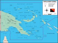 Mapa de Papúa-Nueva Guinea
