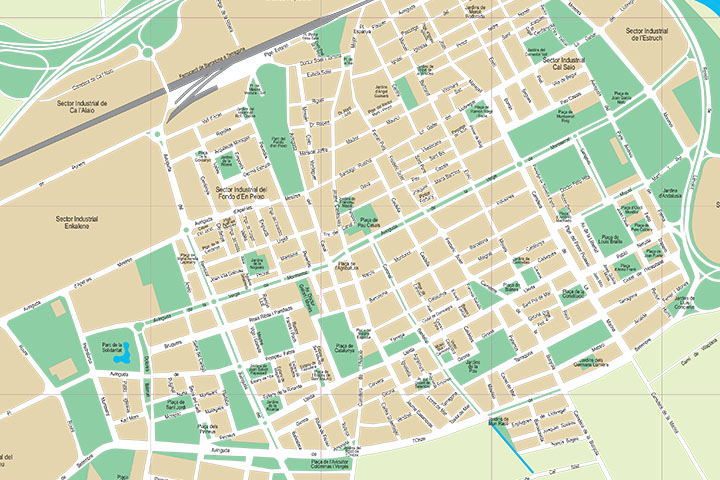El Prat de Llobregat (Spain) - city map