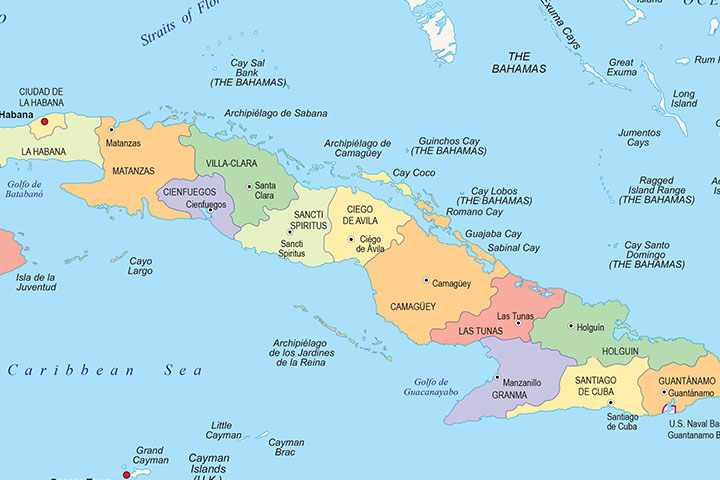  Mapas políticos de paises del Centro y Sur de América