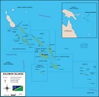 Mapa de Islas Salomón